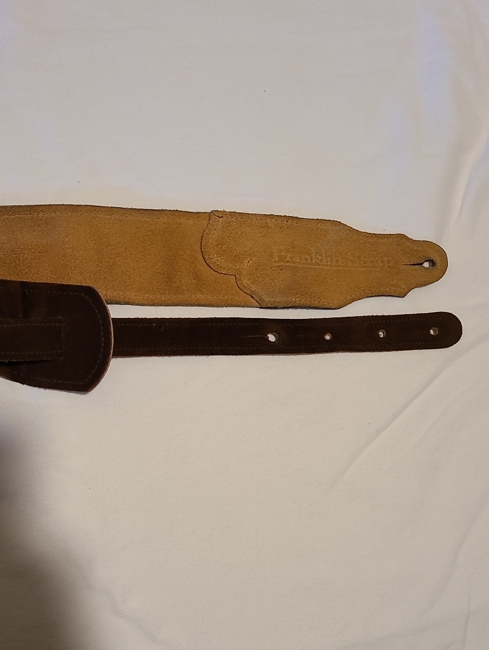 Franklin Strap Quitar Or Other String Instrument Suede Brown
